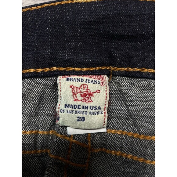 True Religion Bobby Gold Painted Pockets Women's Low-Rise Bootcut Jeans Sz 28 - Picture 10 of 12